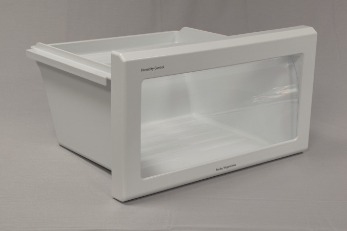 2K / Two Shot Injection Molded Refrigeration Appliance Crisper Pan